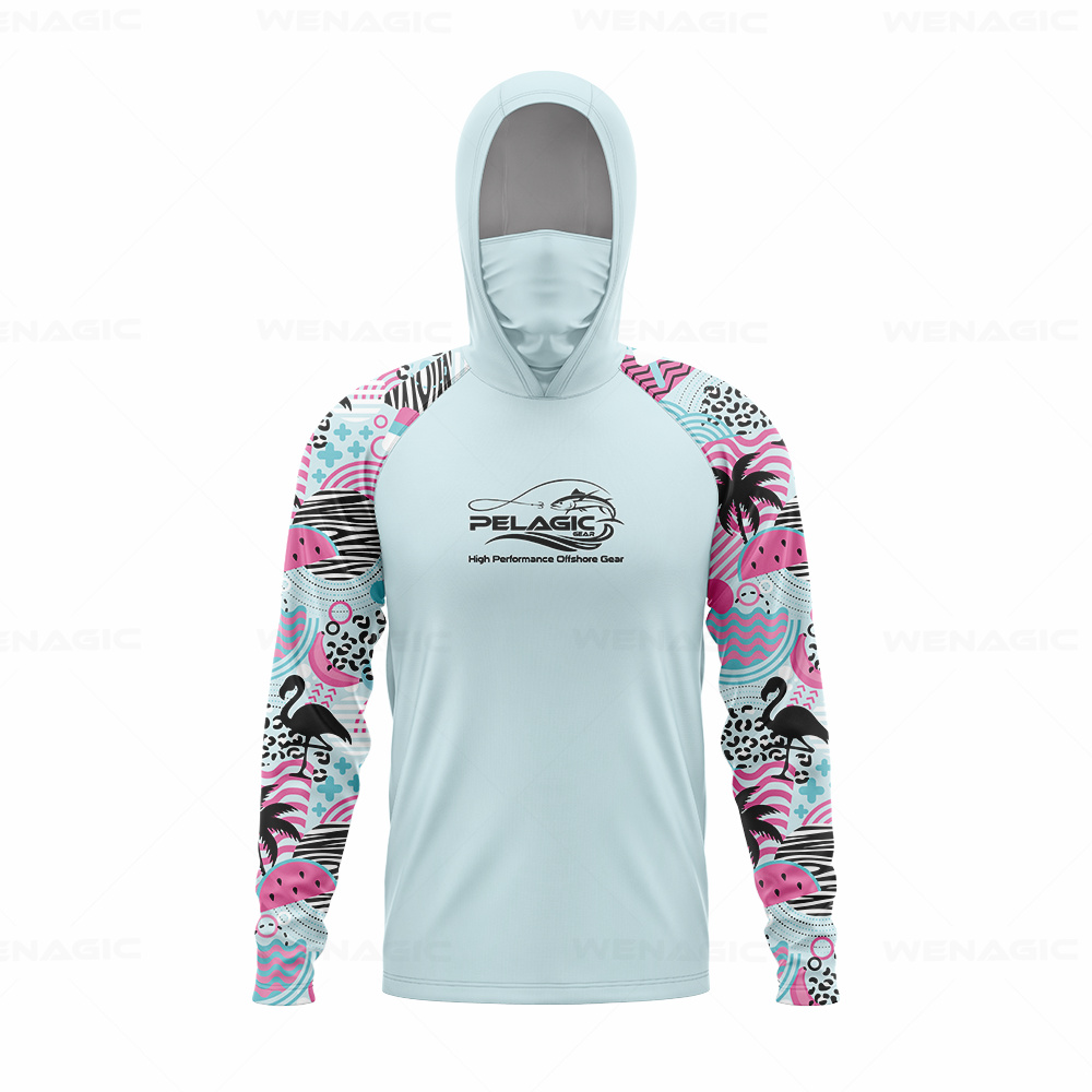 เสื้อตกปลาแขนยาวมีฮู้ดสำหรับผู - Fishing Shirt Uv Protection บทวิจารณ์และราคา