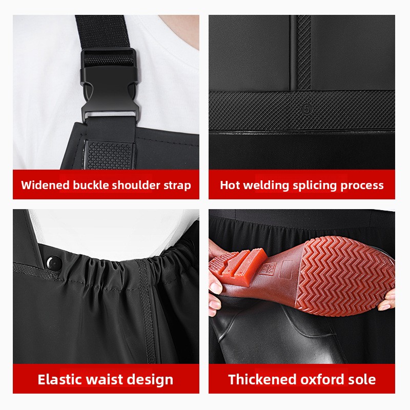 ชุดเอี๊ยมกันน้ำ PVC พร้อมรองเท - Fishing Pants Waterproof บทวิจารณ์และราคา