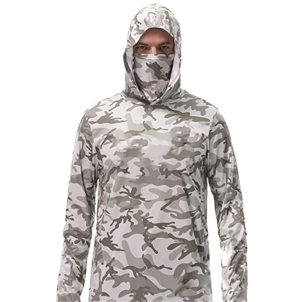 เสื้อฮู้ดตกปลาสำหรับผู้ชาย ลาย - Fishing Shirt Uv Protection บทวิจารณ์และราคา