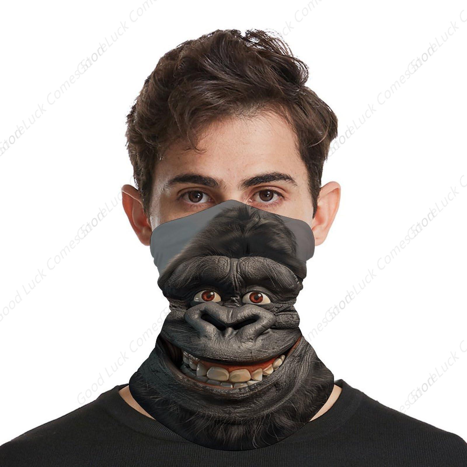 ผ้าบัฟลายกอริลล่ายิ้ม สำหรับหน - Fishing Mask Sun Protection บทวิจารณ์และราคา