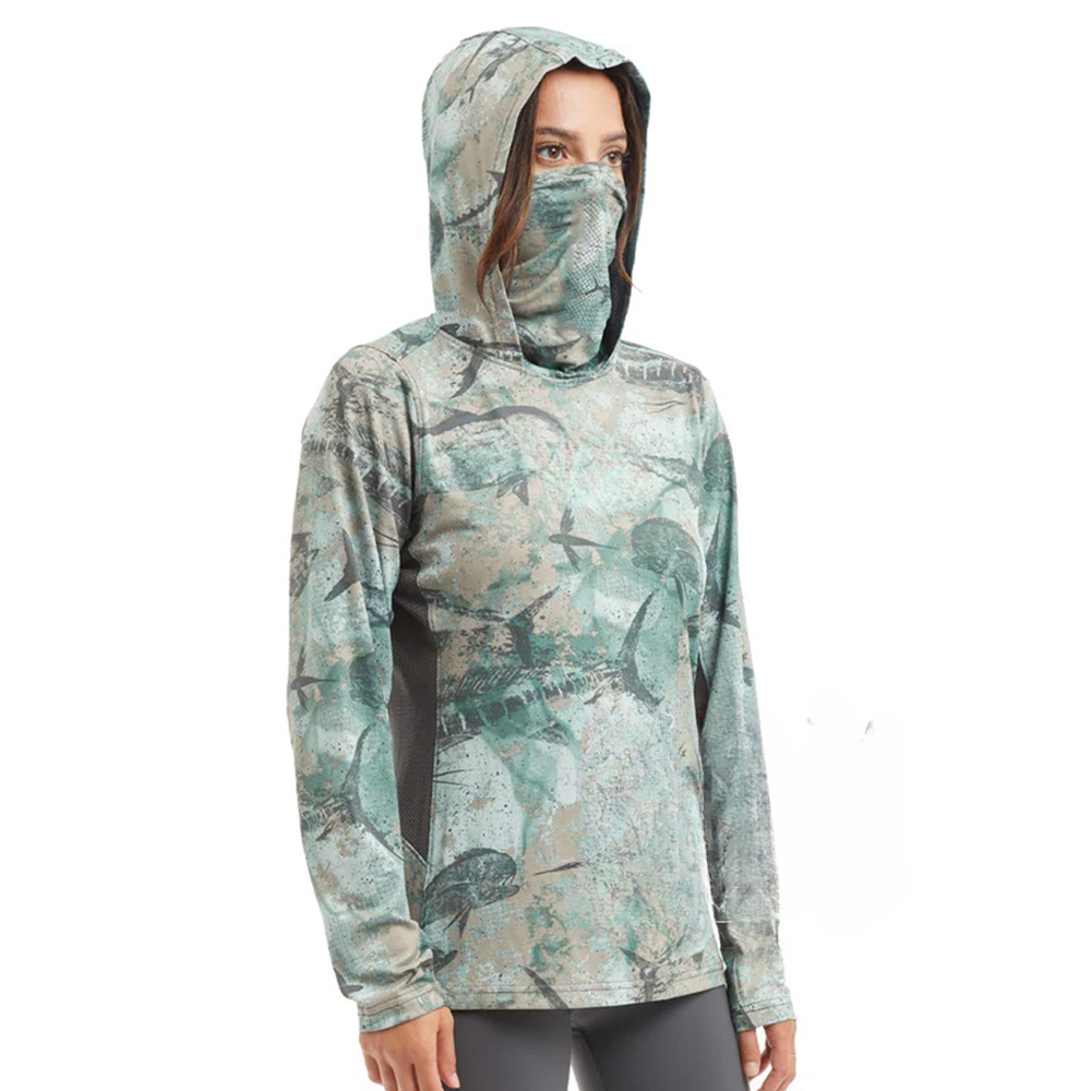 เสื้อยืดตกปลาสำหรับผู้หญิง แขน - Fishing Shirt Uv Protection บทวิจารณ์และราคา