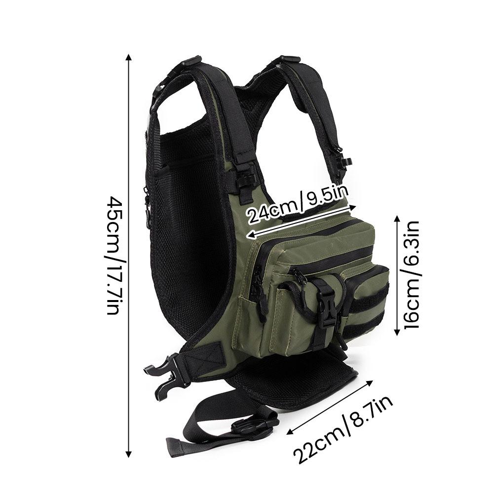 เสื้อกั๊กยุทธวิธีกลางแจ้งแบบหล - Fishing Bag Waterproof บทวิจารณ์และราคา