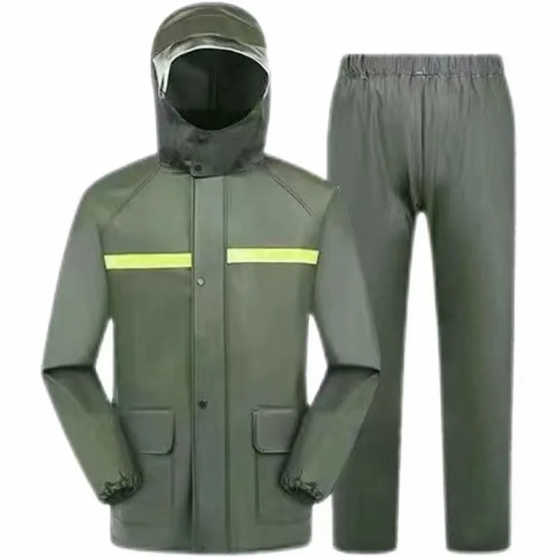 ชุดเสื้อกันฝนและกางเกงกันฝนแบบ - Fishing Rain Suit บทวิจารณ์และราคา